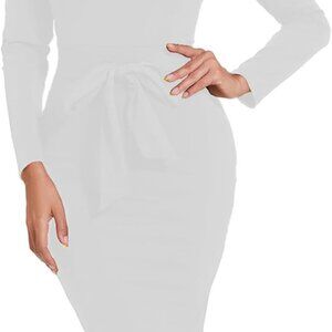Women's Bodycon Dress Casual Vintage Midi Business Work Church Plus Size